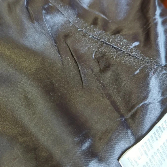 Nixon Grey Wool Long Jacket Winter Woman's Small Brown Leather  Clasp - Picture 8 of 8